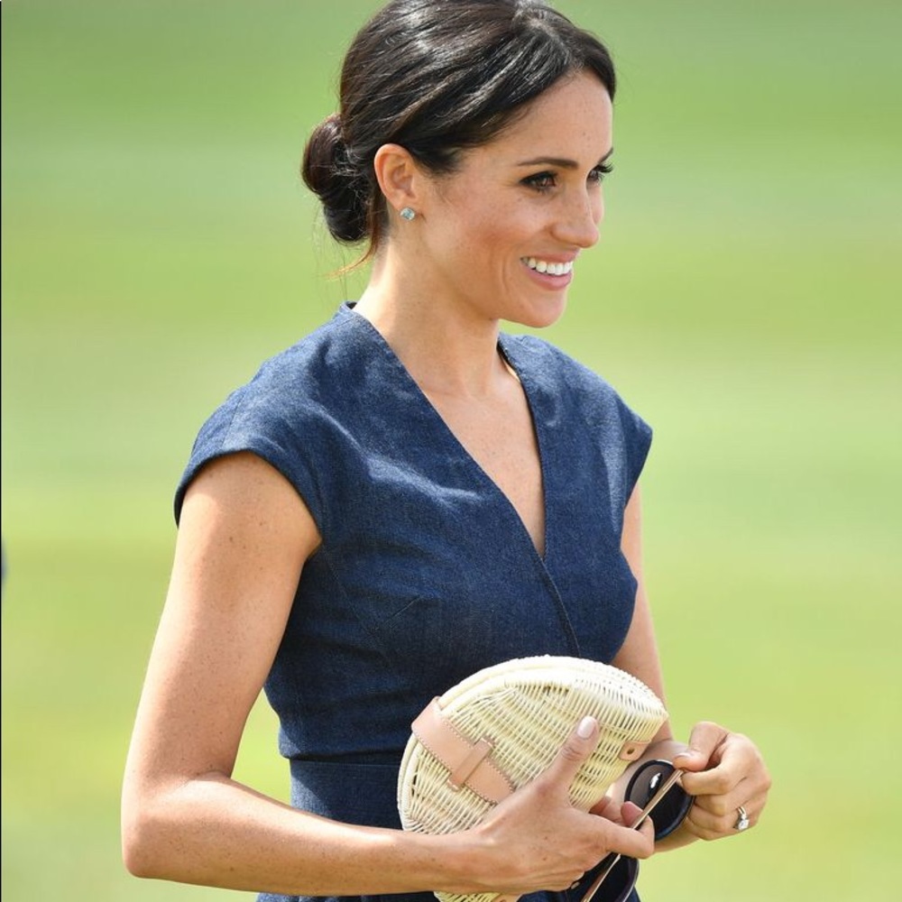 J.Crew Fan Rattan Clutch